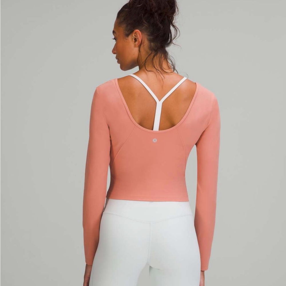 Lululemon Align Long Sleeve Shirt Pink Savannah Size 6